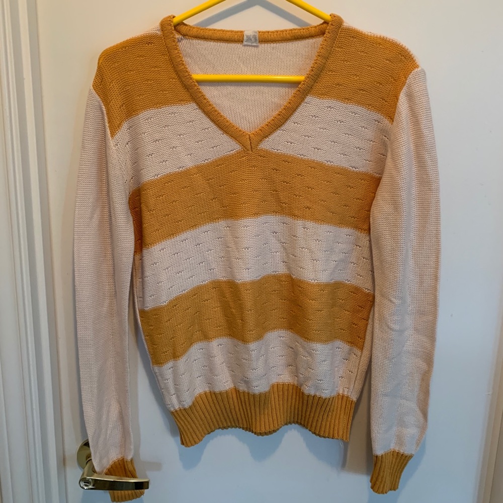 ⭐️Vintage Yellow Striped Sweater